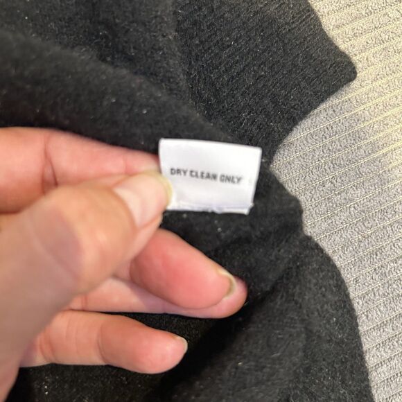 The CASHMERE PROJECT Women's Knit Sweater Pullover Black Gray Size L Boxy Casual - Picture 5 of 7